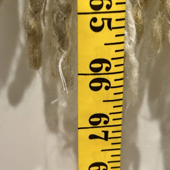 Kennebunk Weavers Throw Double Weave Gray Tans 40" W x 60" L (72” w/fringe) USA. - Picture 5 of 7